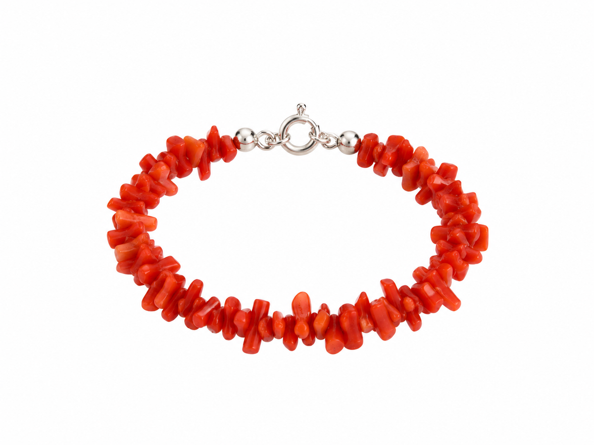 Pulsera Coral del  Mediterráneo