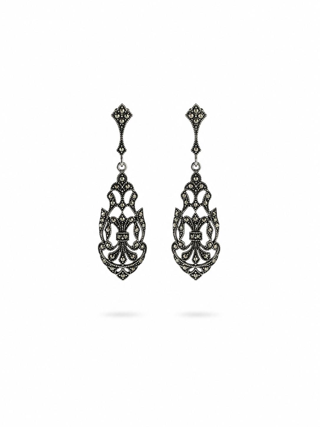 Pendientes de Plata y Marcasita