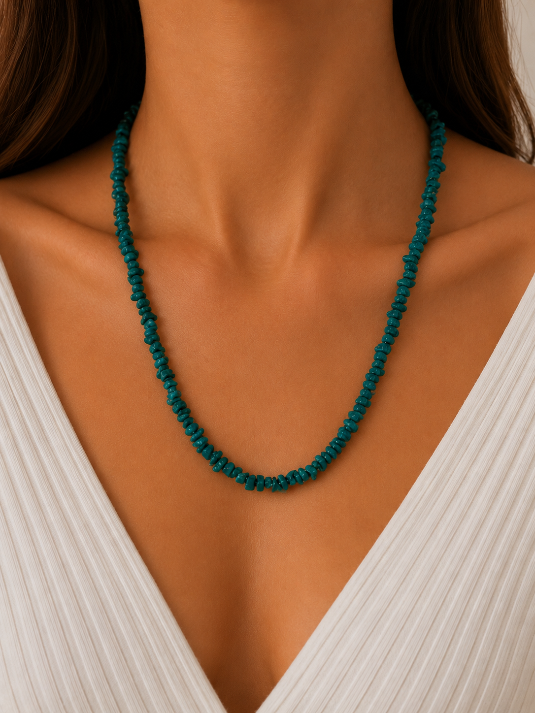 Collar de Ágata verde