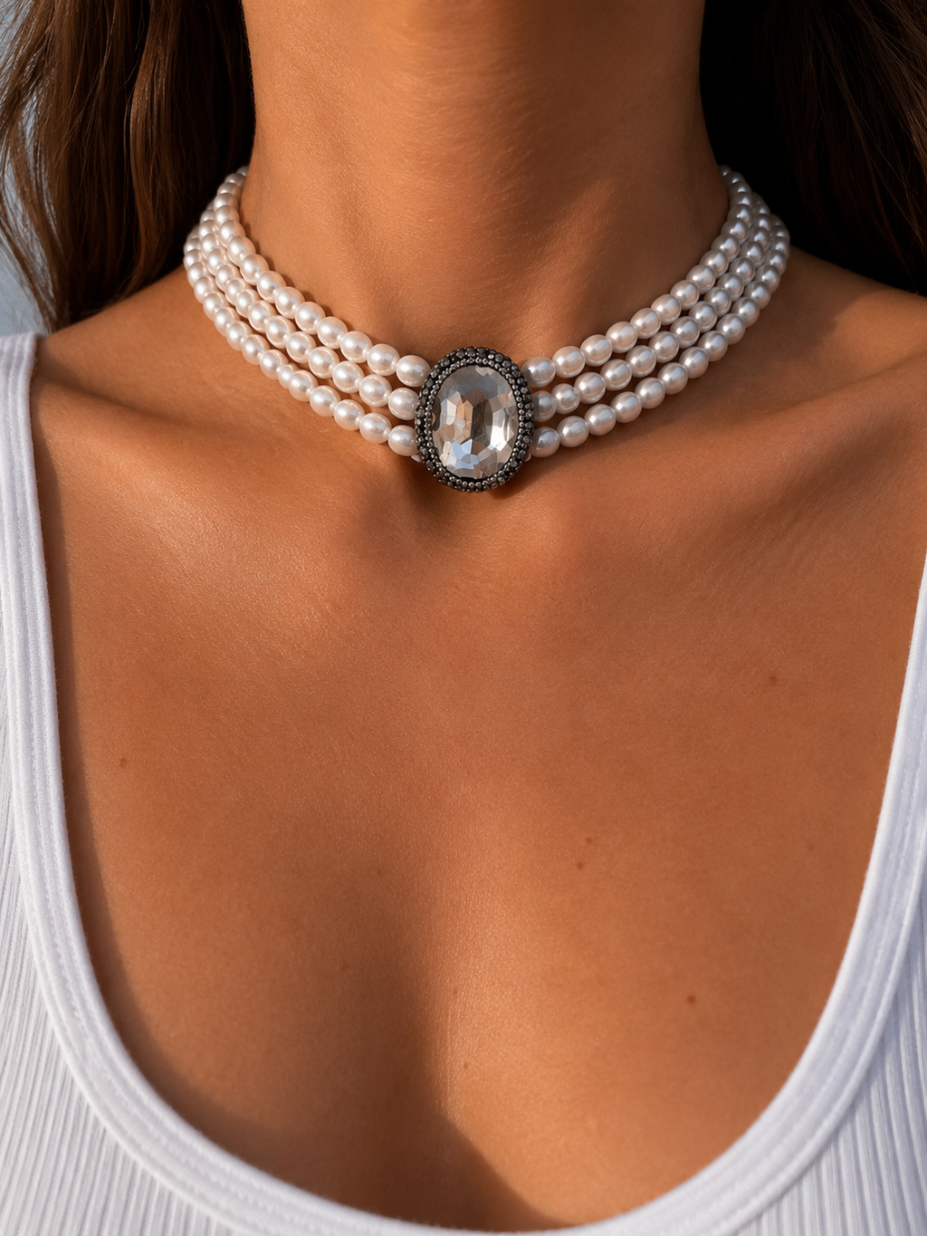 Choker de Perlas de rio