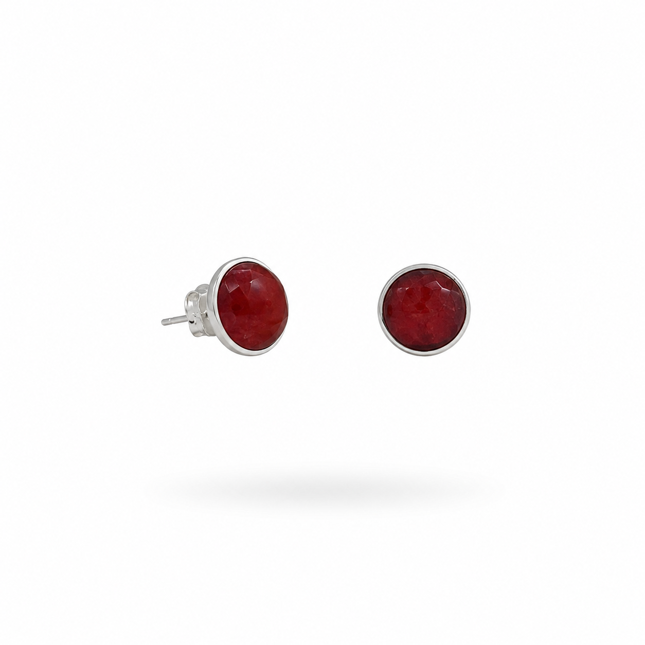 Pendientes de Coral Bambú y Plata