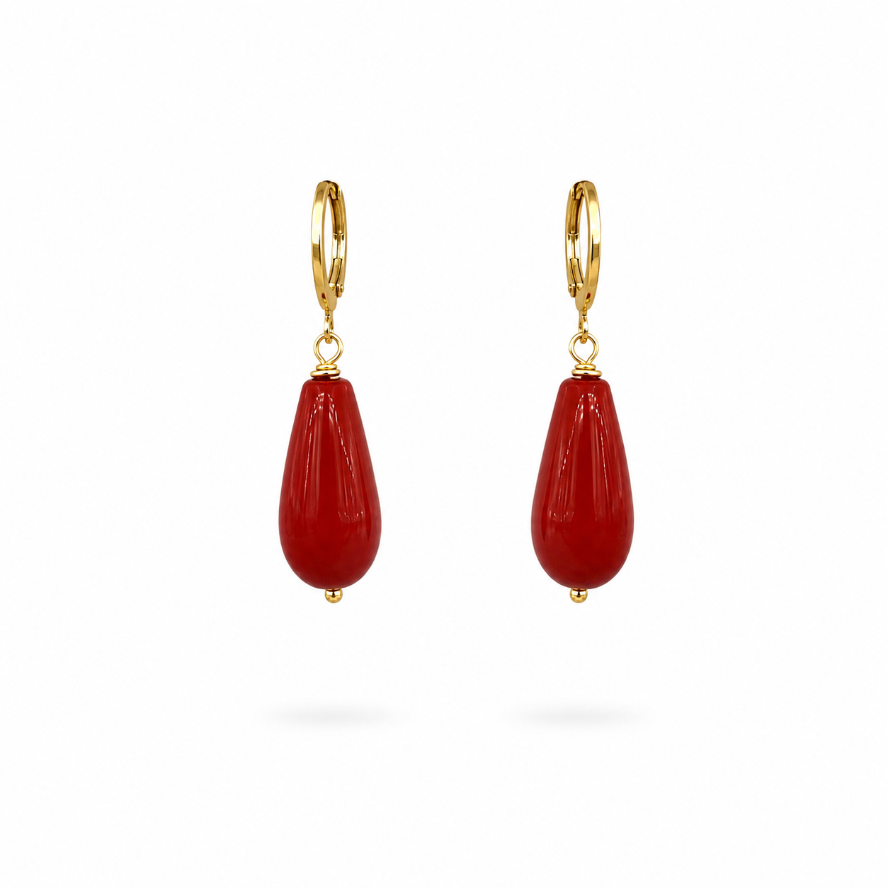 Pendientes de Coral Bambú