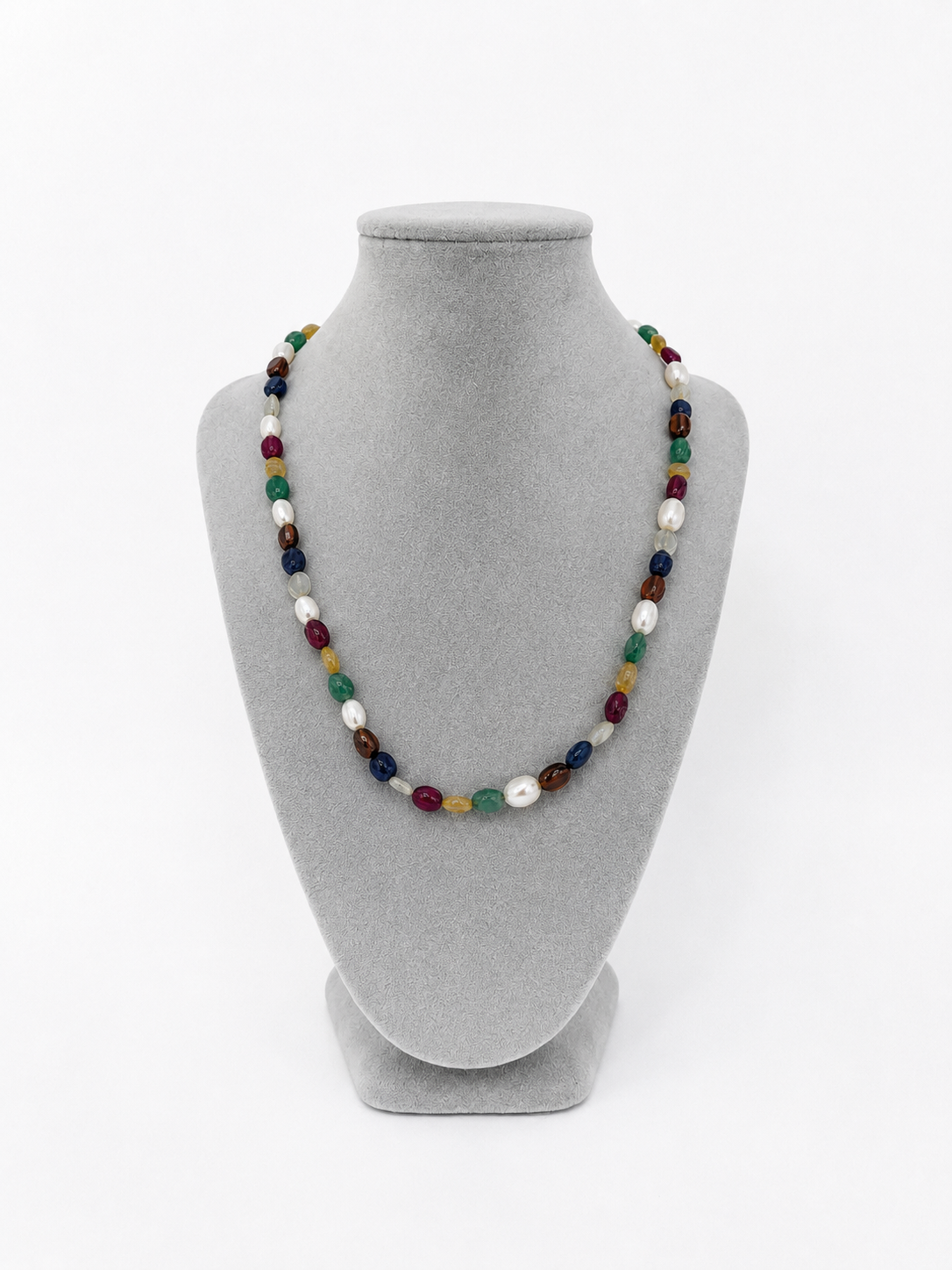 Collar de Rubí, Esmeralda, Zafiro y Perla