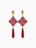 Pendientes de Coral Bambú